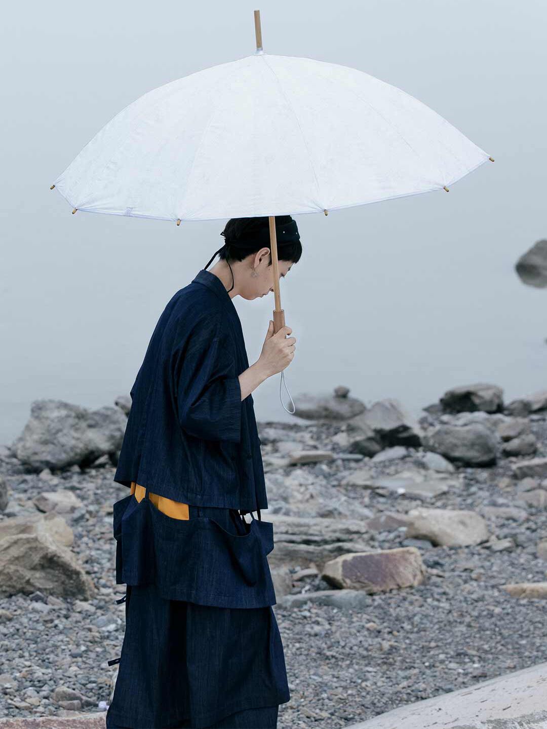 Зонт-трость Xiaomi Umbrella Dual Use Dupont Paper Umbrella Long Handle
