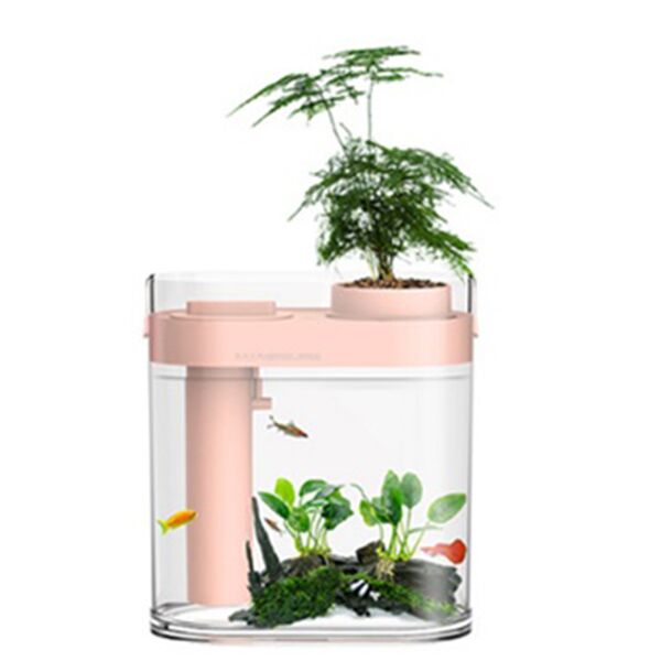 Акваферма с увлажнителем Geometry Lucky amphibious fish tank YOUTH (Pink) - 1