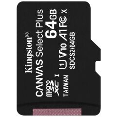 Карта памяти microSD 64GB Kingston microSDXC Class 10 UHS-I U1 (SDCS2/64GBSP) RU - 1
