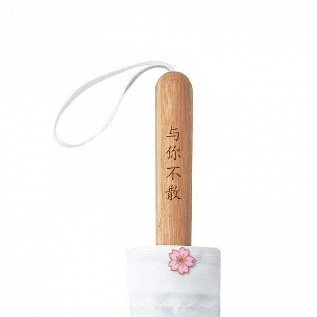 Зонт Umbrella Sky-Opening Rain Cherry Blossom (White/Белый) - 2