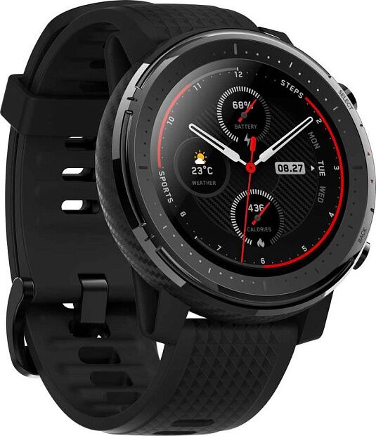 Умные часы Huami Amazfit Stratos 3 (Smart Sports Watch 3) (Black/Черный) - 3