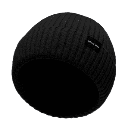 Шапка Friend Only Fashion Warm Velvet Knit Hat (Black/Черный) - 2
