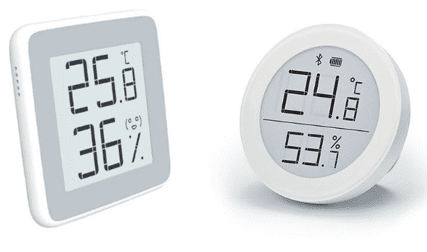 Сравнение дизайна термометров-гигрометров Сяоми