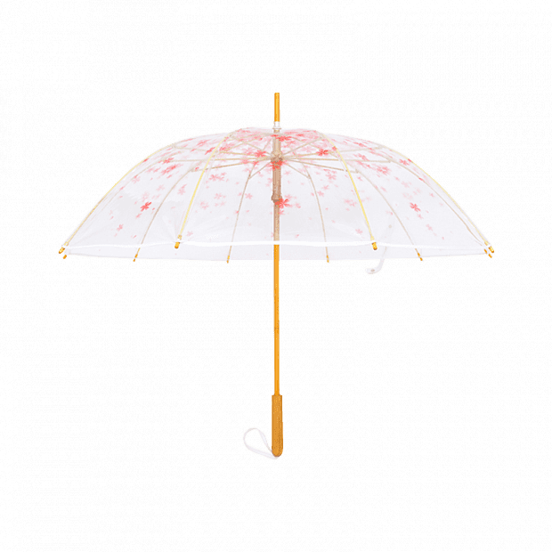 Зонт Umbrella Sky-Opening Rain Cherry Blossom (White/Белый) - 1