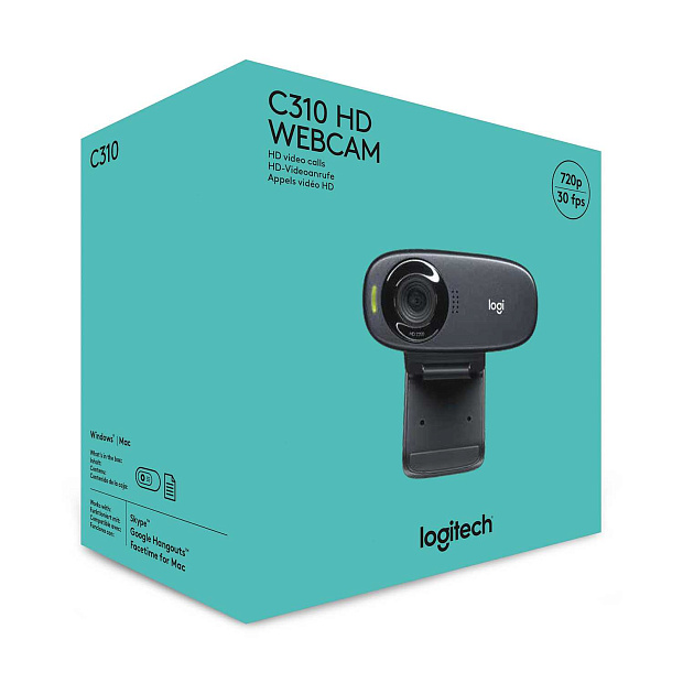 Веб-камера Logitech C310 (HD 720p/30fps, фокус постоянный, угол обзора 60, кабель 1.5м) (M/N: V-U0015) - 5
